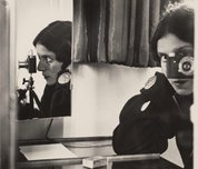 Self portrait with Leica, 1931, printed 1941 by Ilse Bing