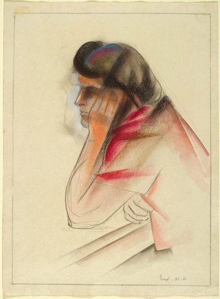 AGNSW collection Frank Hinder recto: (Female figure)
verso: Margel 1946