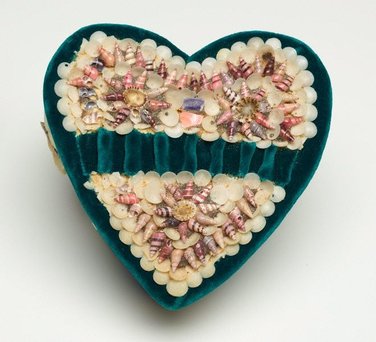 Heart shaped box, circa 1940s by Unknown