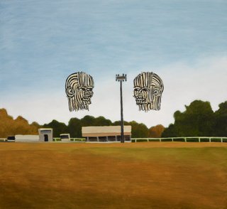 AGNSW prizes Alan Jones Painting 266 (Mike Kenny Oval), from Sir John Sulman Prize 2020